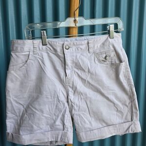 Calvin Klein White Bermudas Lightweight Cotton Casual Size 8